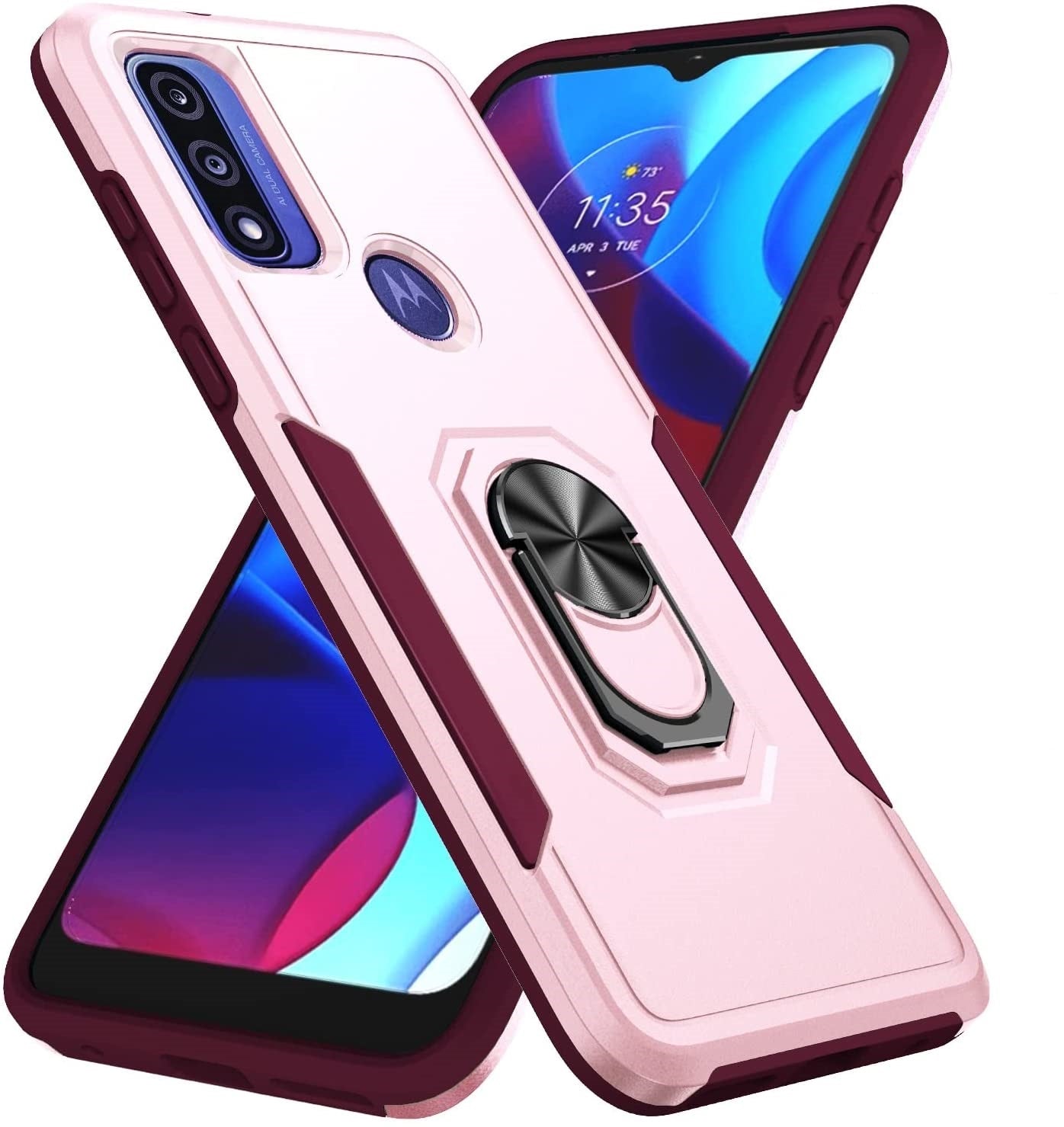 Étui à anneau robuste pour Motorola Moto G Pure (2021) / G Power (2022) / G Play (2023) Étui à anneau robuste pour Motorola Moto G Pure (2021) / G Power (2022) / G Play (2023)
